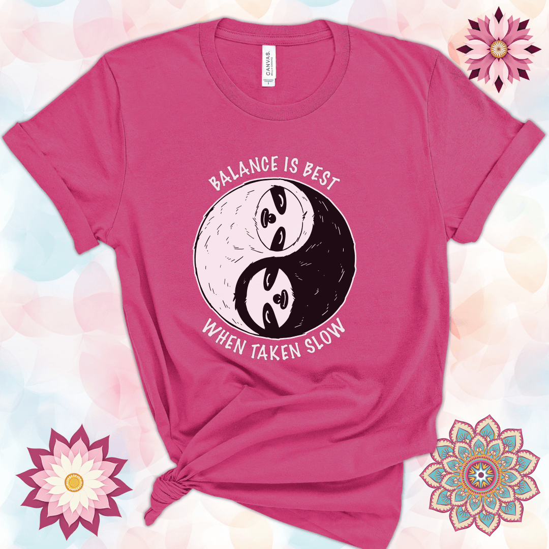Balance Is Best When Taken Slow - Sloth Yin Yang