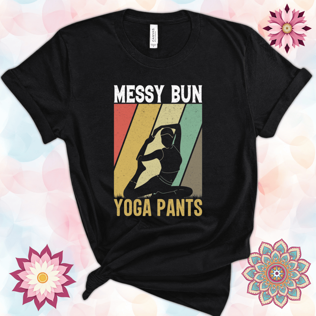 Messy Bun, Yoga Pants