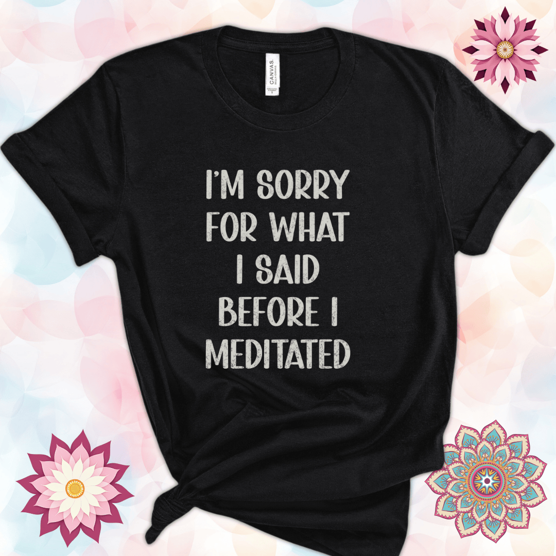 I'm Sorry for What I Said Before I Meditated
