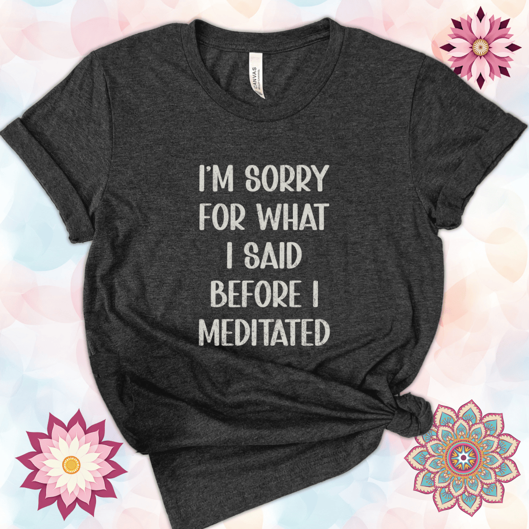 I'm Sorry for What I Said Before I Meditated