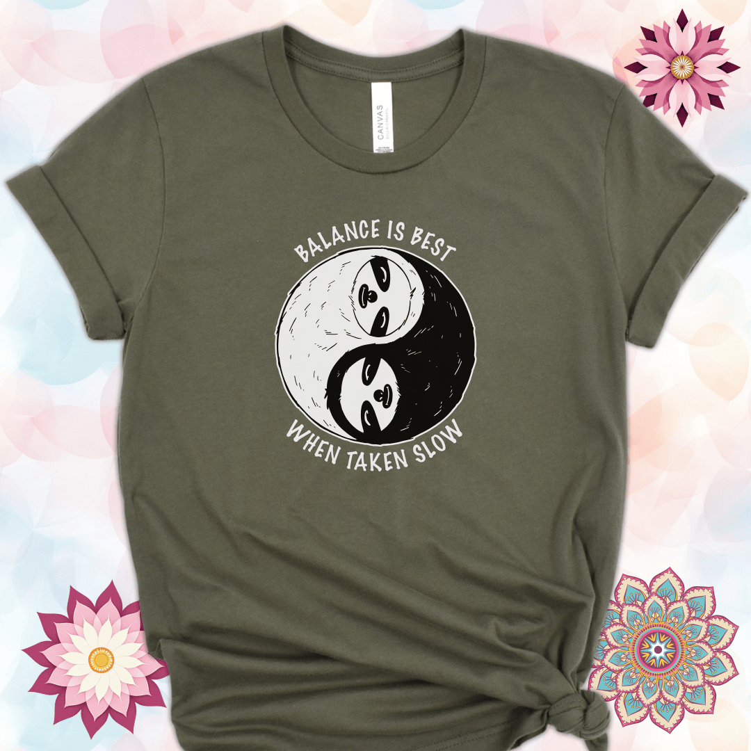 Balance Is Best When Taken Slow - Sloth Yin Yang
