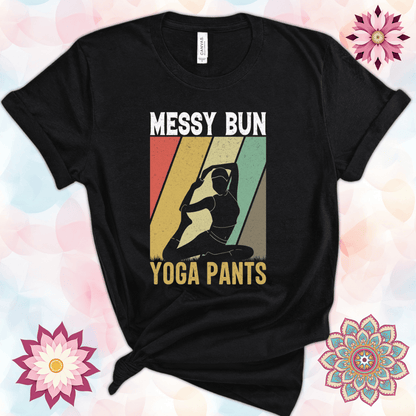 Messy Bun, Yoga Pants