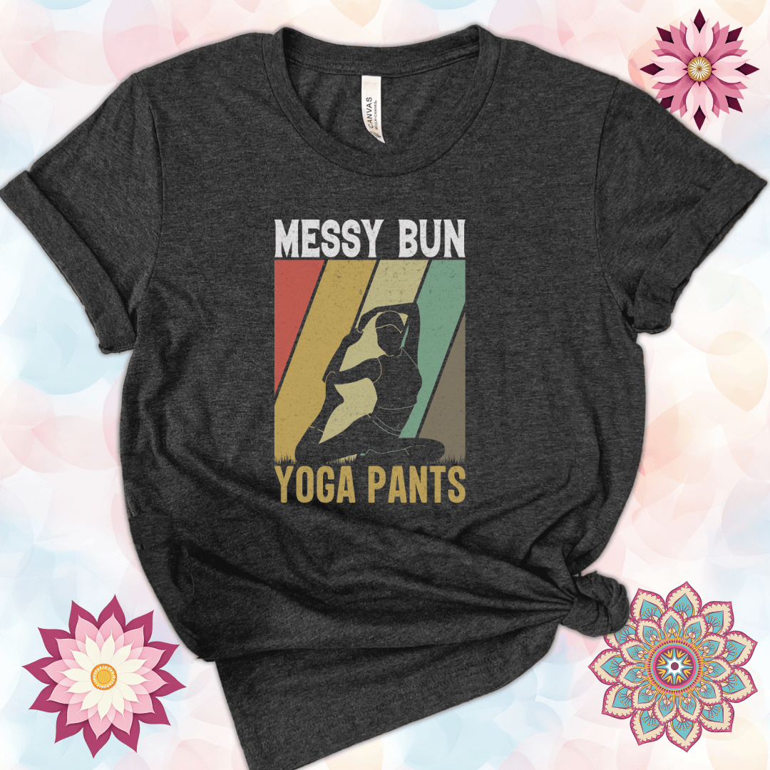 Messy Bun, Yoga Pants