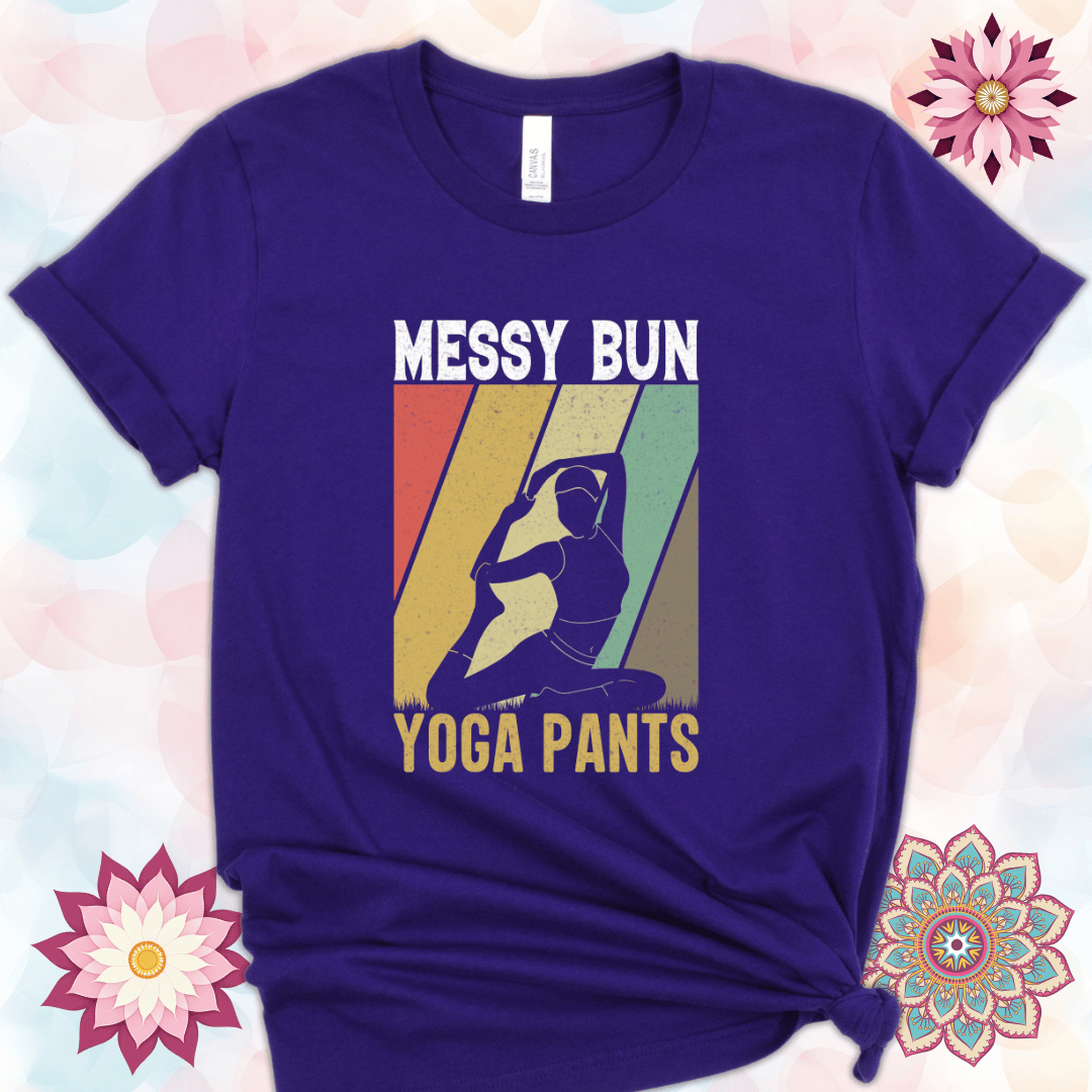 Messy Bun, Yoga Pants